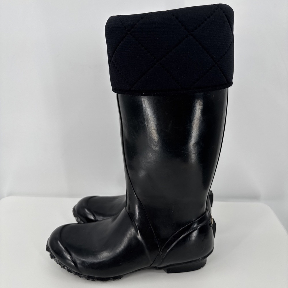 Bogs Black Quilted Rain Boots - Picture 3 of 11